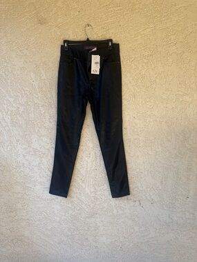 Gloria Vanderbilt Faux Leather Skinny Jeans - Black